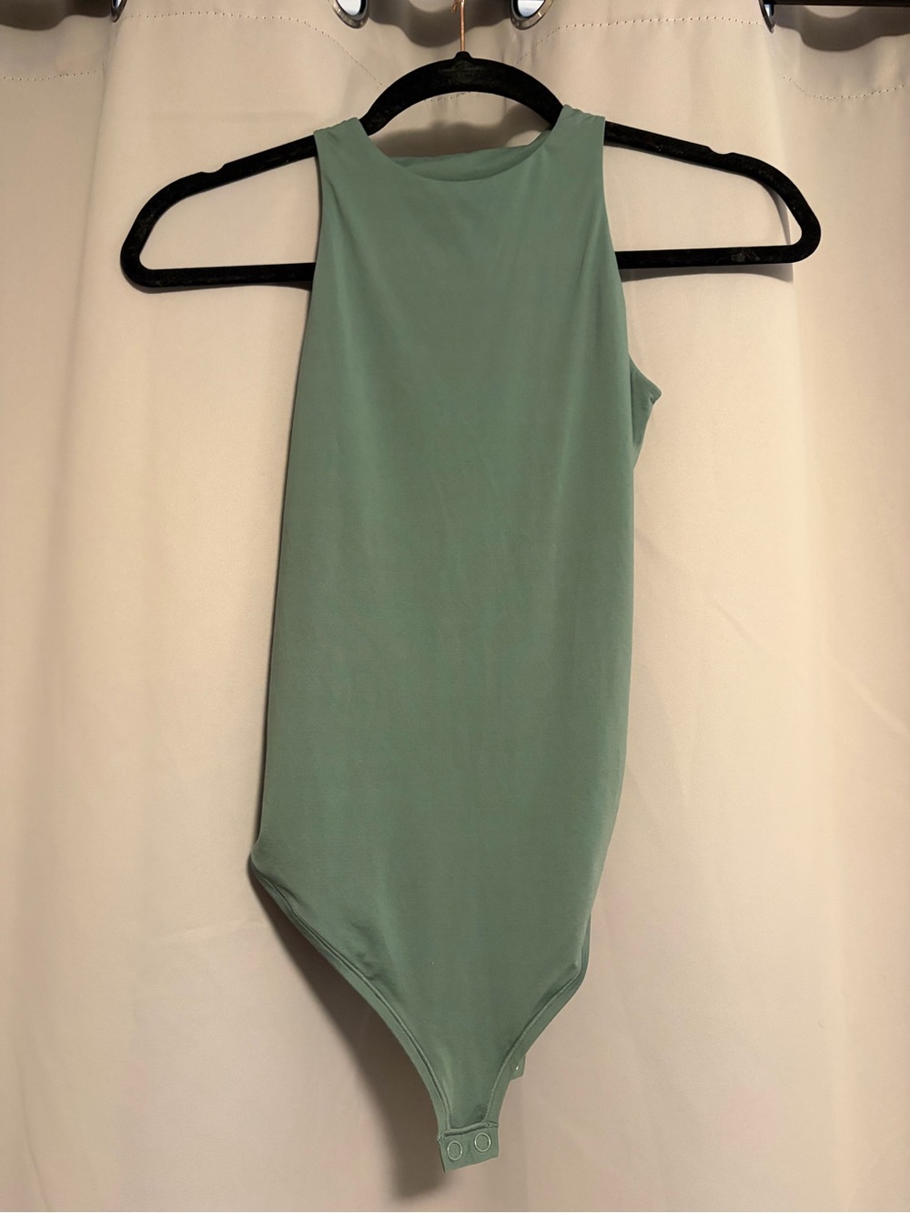 PINK Victoria's Secret Sleeveless Bodysuit in Sage Green